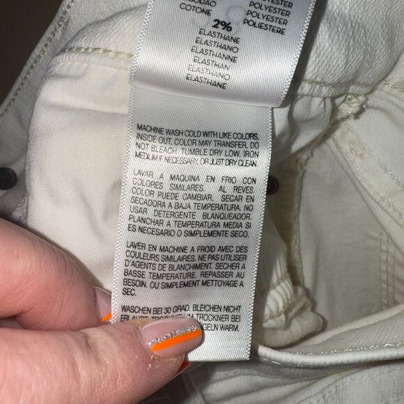 Mother The Rascal Crop Fray In Cream Puffs 28 - Picture 12 of 12